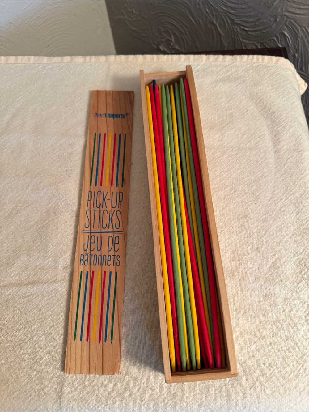 Pier 1 Pick-Up Sticks Set — Red, Yellow, Green, Blue